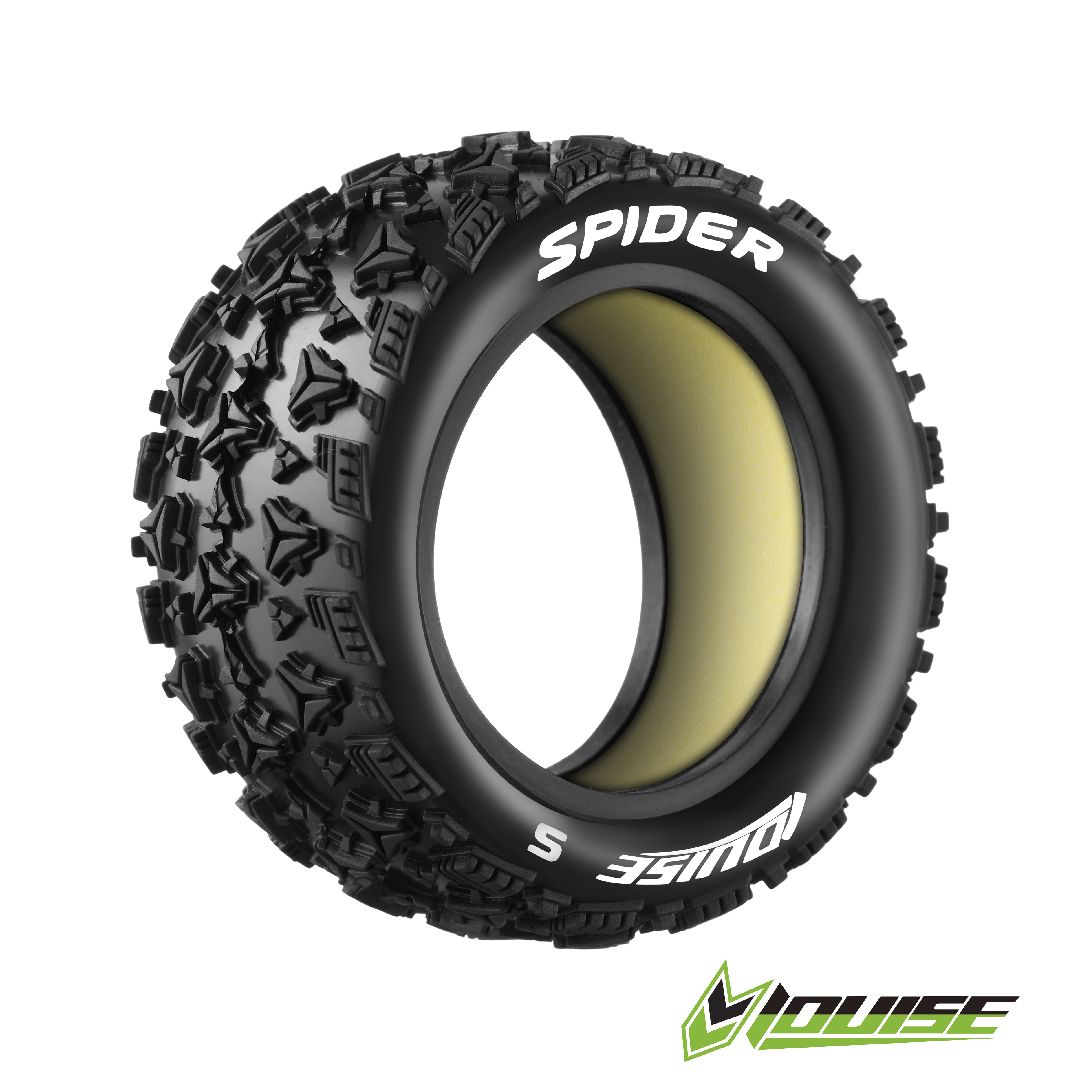 Louise R/C E-Spider 1/10 Buggy (Soft Compound) Unmounted Tire (Front, 4WD) (2)