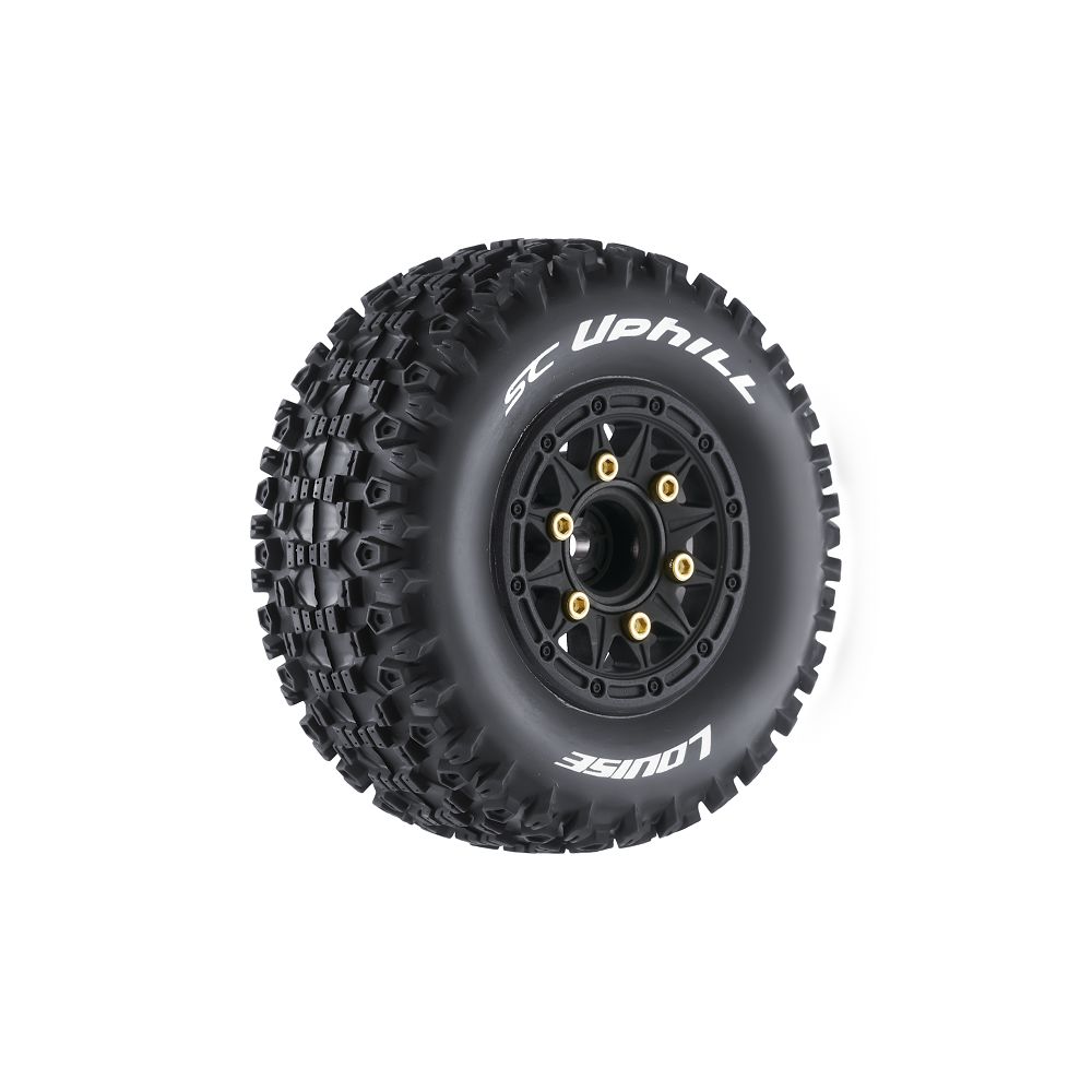 Louise R/C SC-Uphill 2.2/3.0" - 12,14,17mm Rem Hex Blk Whls (2)