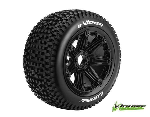 Louise R/C B-Viper 1/5 (Sport) 24mm on Black Wheel (2) (Rear)