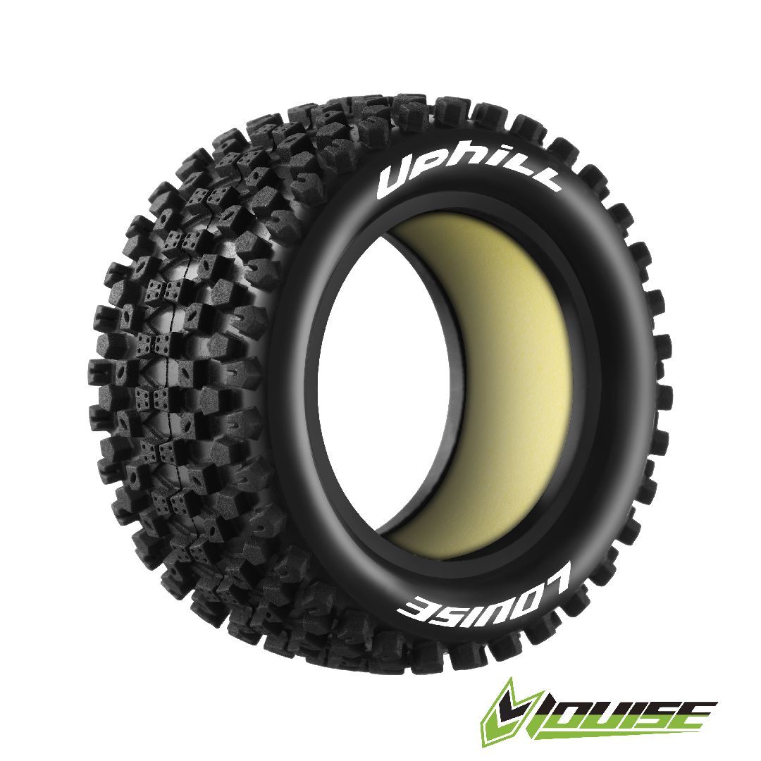Louise R/C E-Uphill 1/10 Buggy (Soft Compound) Unmounted Tire (Rear) (2)