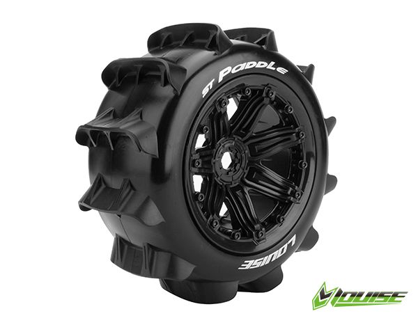 Louise R/C 1/8 ST-Paddle (Sport) 17mm on Black, OD 2.3" (2) (F/R