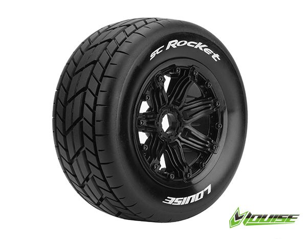 Louise R/C SC-Rocket 1/5 (Sport) 24mm on Black Wheel (2) (F/R)