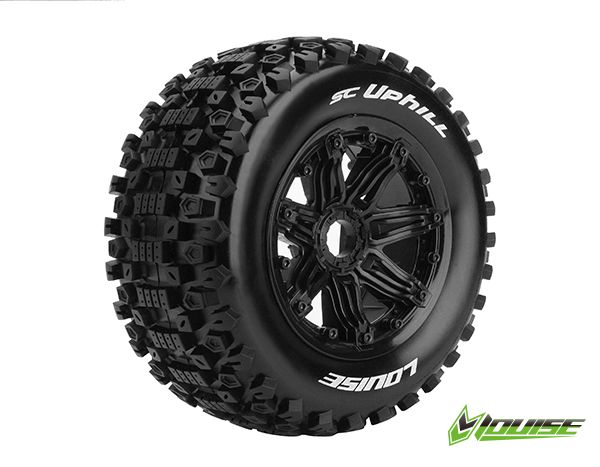 Louise R/C SC-Uphill 1/5 (Sport) 24mm on Black Wheel (2) (F/R)