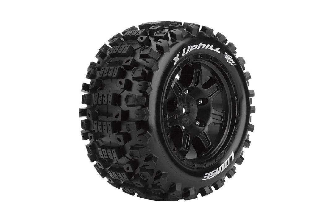 Louise R/C X-Uphill 4.3" Black Wheels (For X-Maxx)(2)