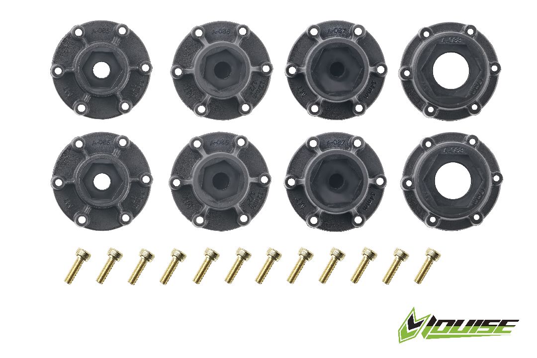 Louise R/C ST-Hummer 2.8" Removable Hex Black Whls 4.7" OD(2)