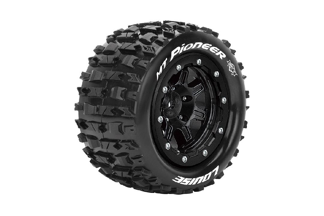 Louise R/C MT-Pioneer on Black Wheels (2) for Traxxas Maxx