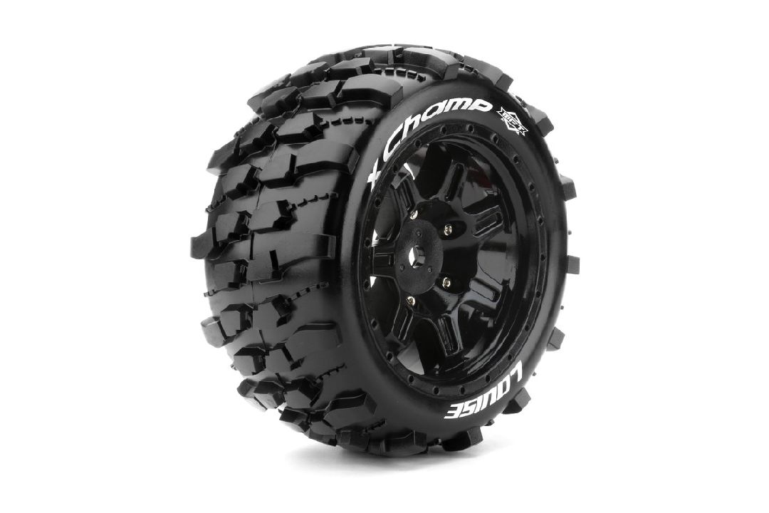 Louise R/C X-Champ 4.3"on Black Wheels (For X-Maxx)(2)