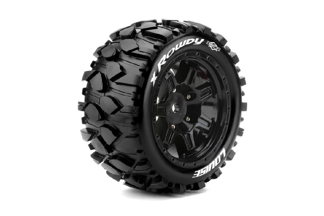 Louise R/C X-Rowdy 4.3" on Black Wheels (For X-Maxx)(2)