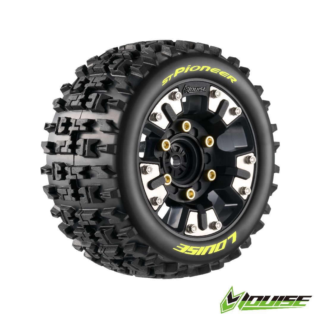 Louise R/C ST-Pioneer Mini Maxx, XRT (Soft) 12mm 0" & 1/2" Black