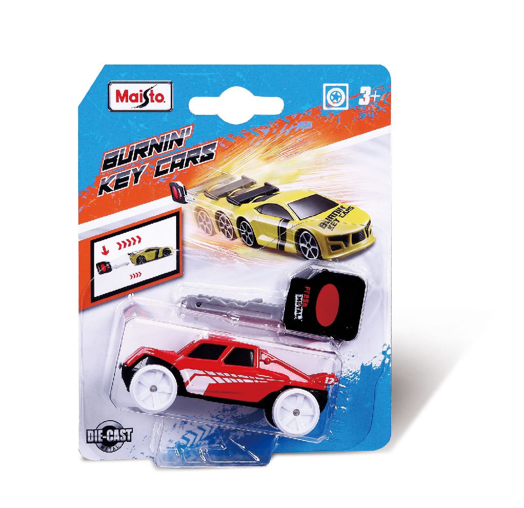 Maisto Burnin' Key Cars Asmt. (12 Pack)