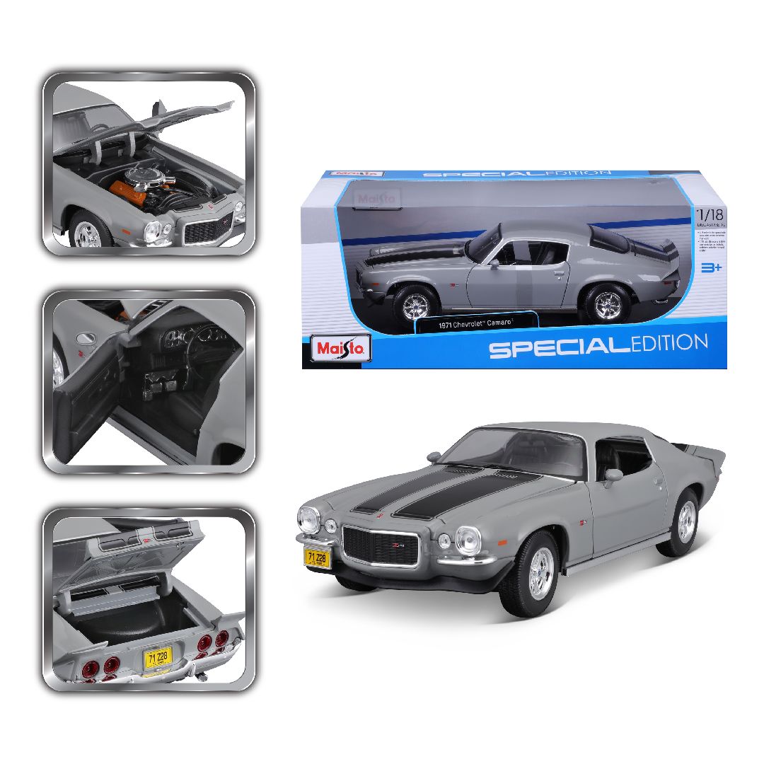 Maisto 1/18 SE 1971 Chevrolet Camaro - Gray