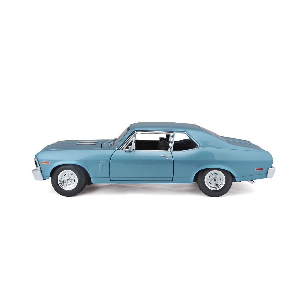 Maisto 1/18 SE 1970 Chevrolet Nova SS Coupe - Metallic Blue