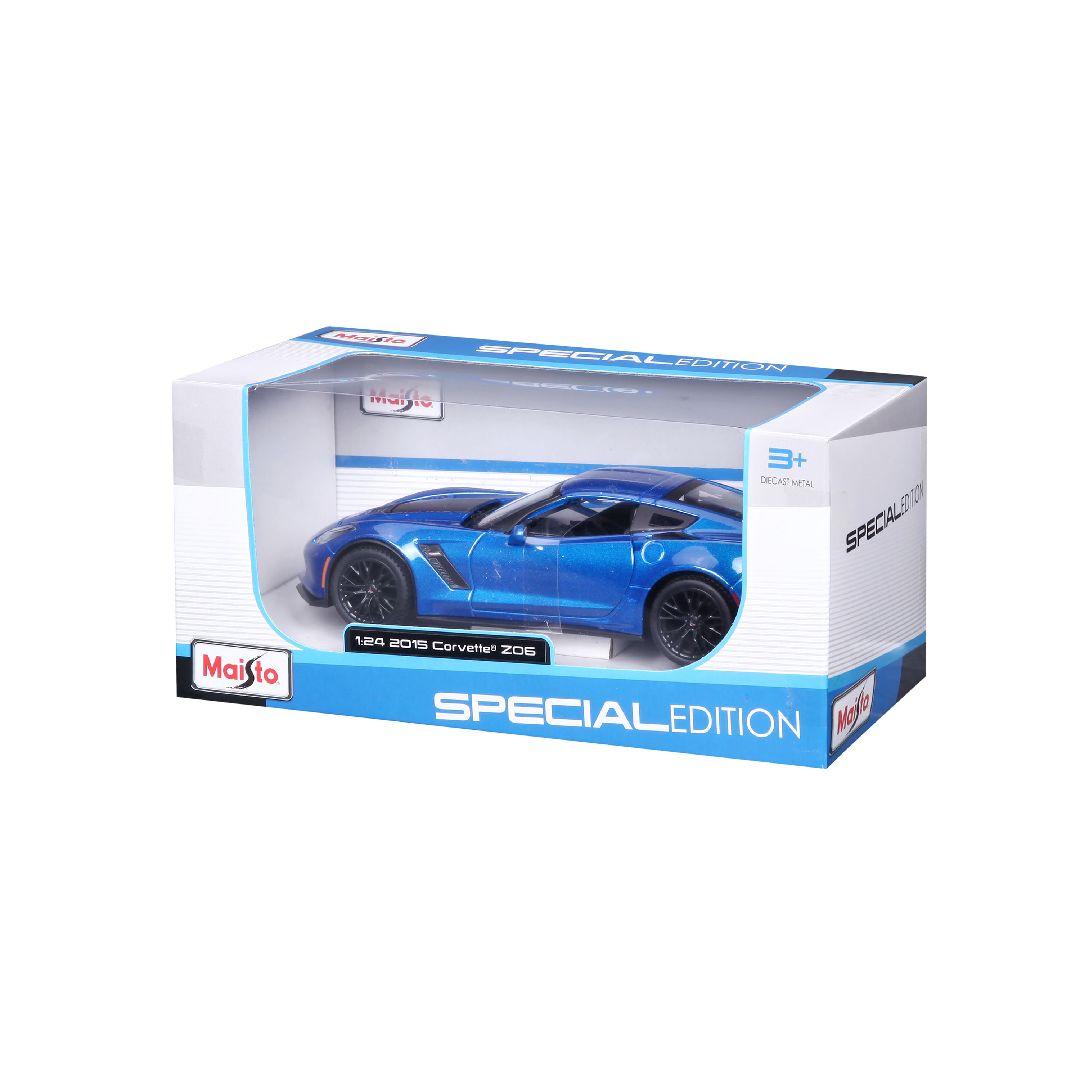 Maisto 1/24 SE 2015 Chevrolet Corvette ZO6 - Metallic Blue