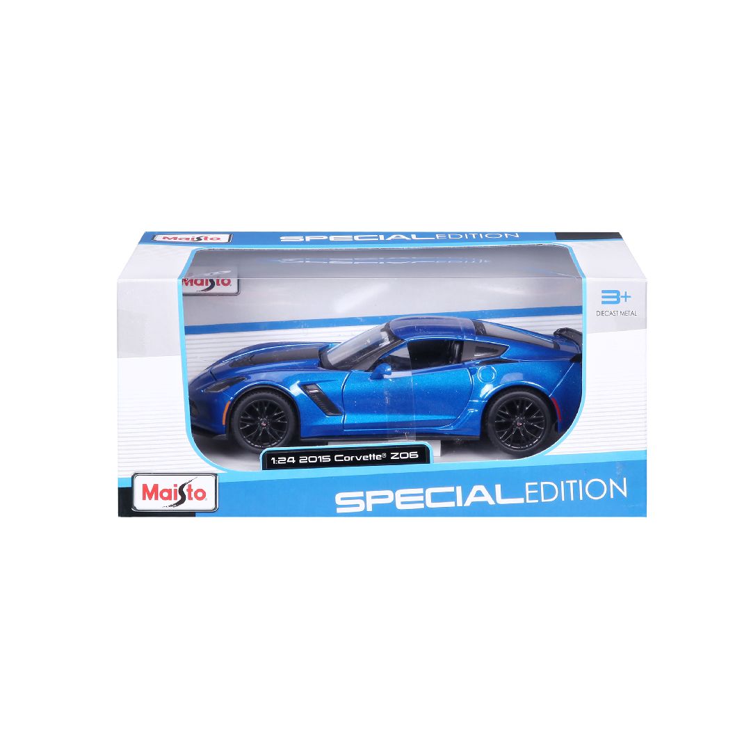 Maisto 1/24 SE 2015 Chevrolet Corvette ZO6 - Metallic Blue