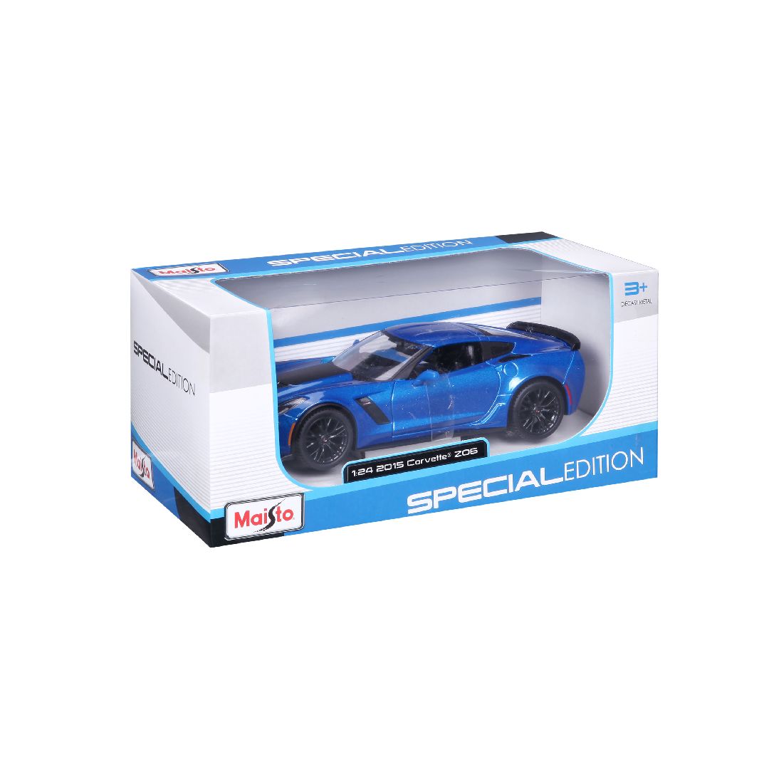 Maisto 1/24 SE 2015 Chevrolet Corvette ZO6 - Metallic Blue