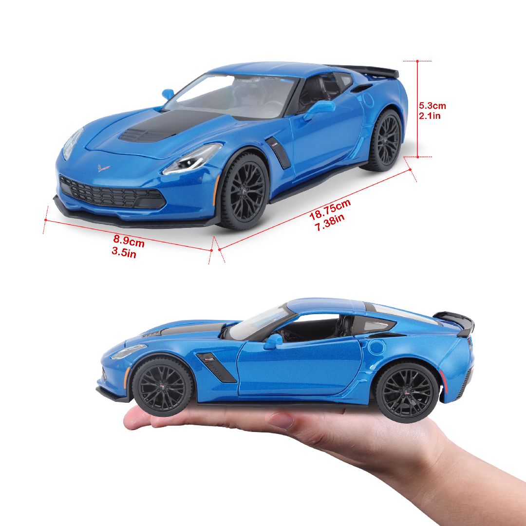 Maisto 1/24 SE 2015 Chevrolet Corvette ZO6 - Metallic Blue