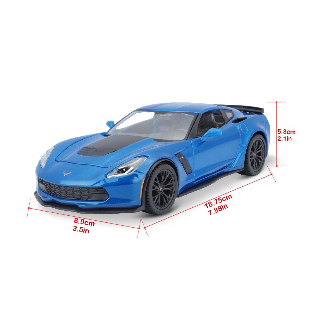 Maisto 1/24 SE 2015 Chevrolet Corvette ZO6 - Metallic Blue