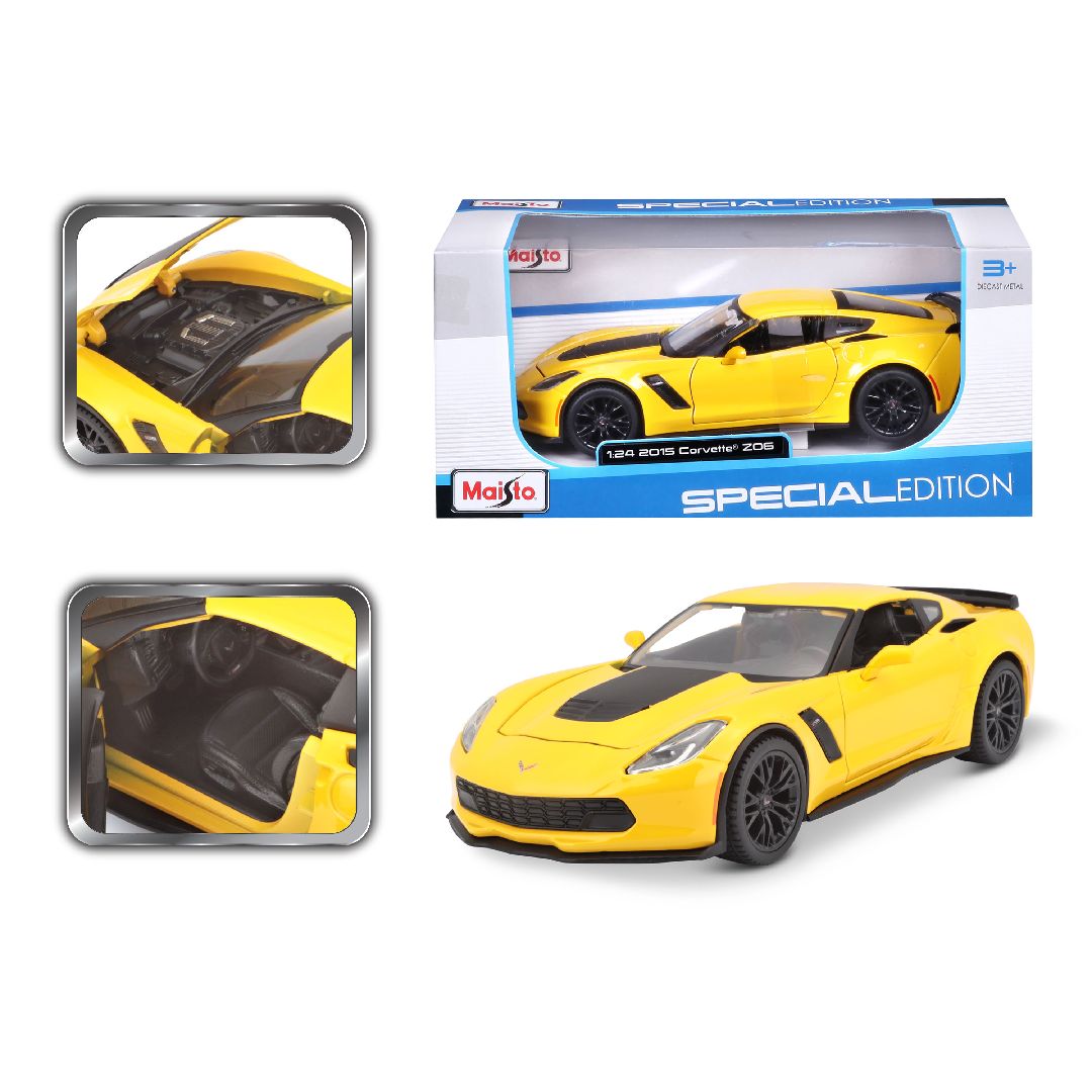 Maisto 1/24 SE 2015 Chevrolet Corvette ZO6 - Yellow