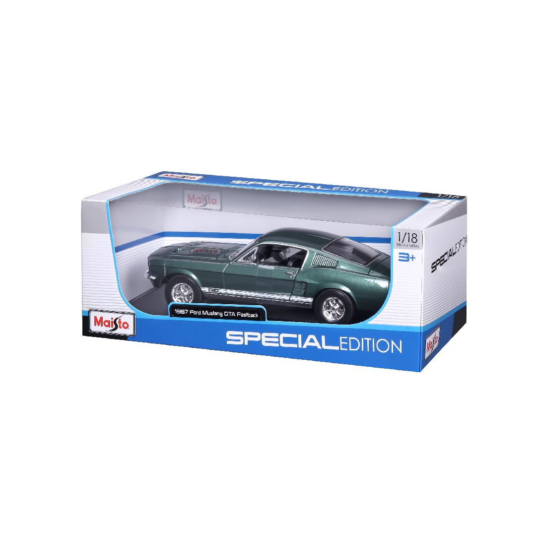 Maisto 1/18 SE 1967 Ford Mustang GTA Fastback - Metallic Green