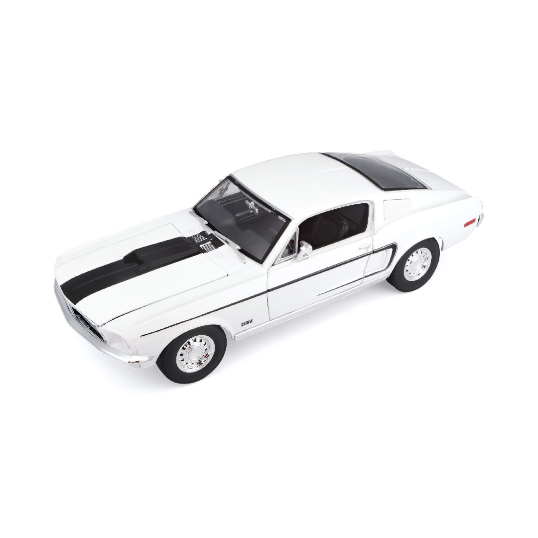 Maisto 1/18 SE 1968 Ford Mustang GT Cobra Jet - White