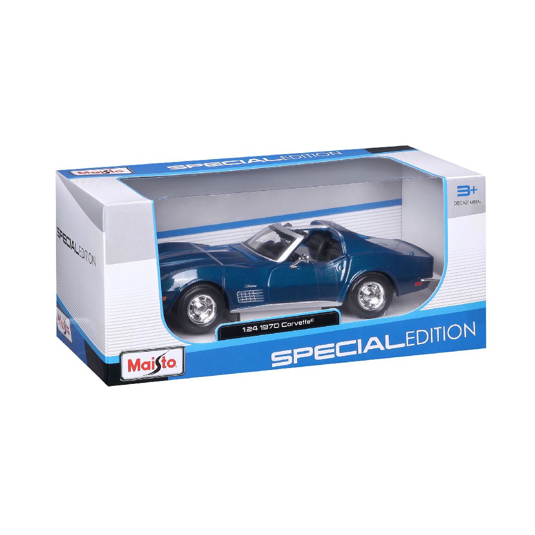 Maisto 1/24 SE 1970 Chevrolet Corvette (Metallic Blue)