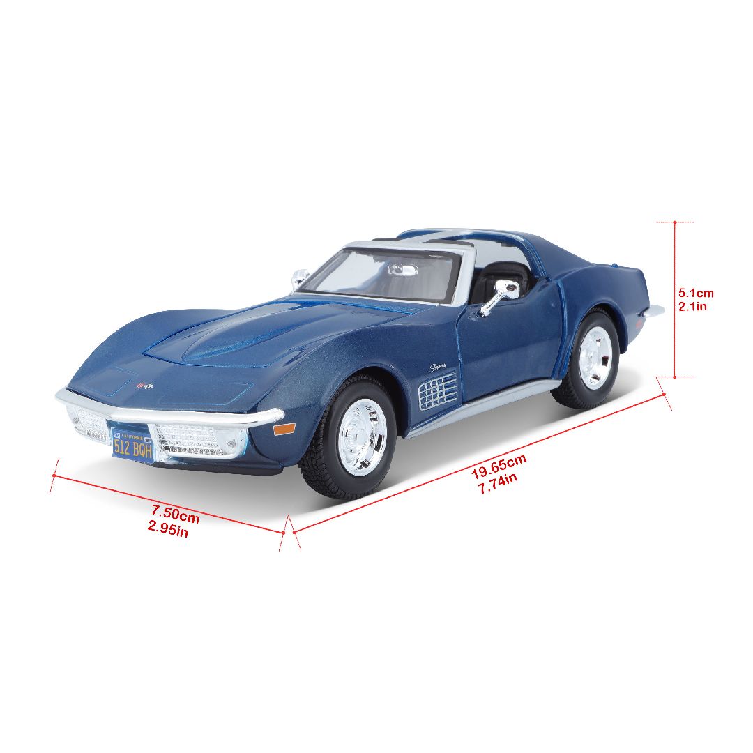 Maisto 1/24 SE 1970 Chevrolet Corvette (Metallic Blue)