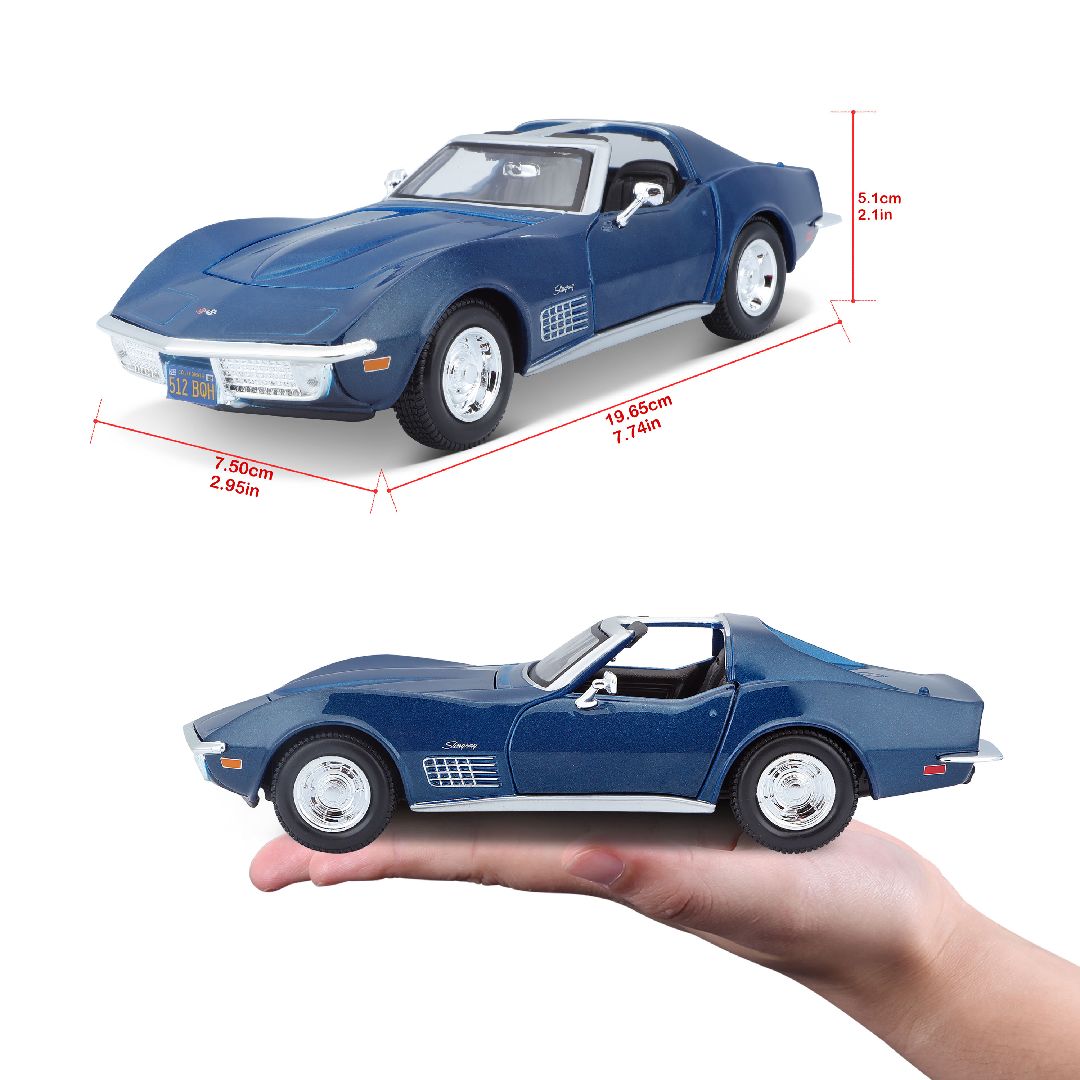 Maisto 1/24 SE 1970 Chevrolet Corvette (Metallic Blue)