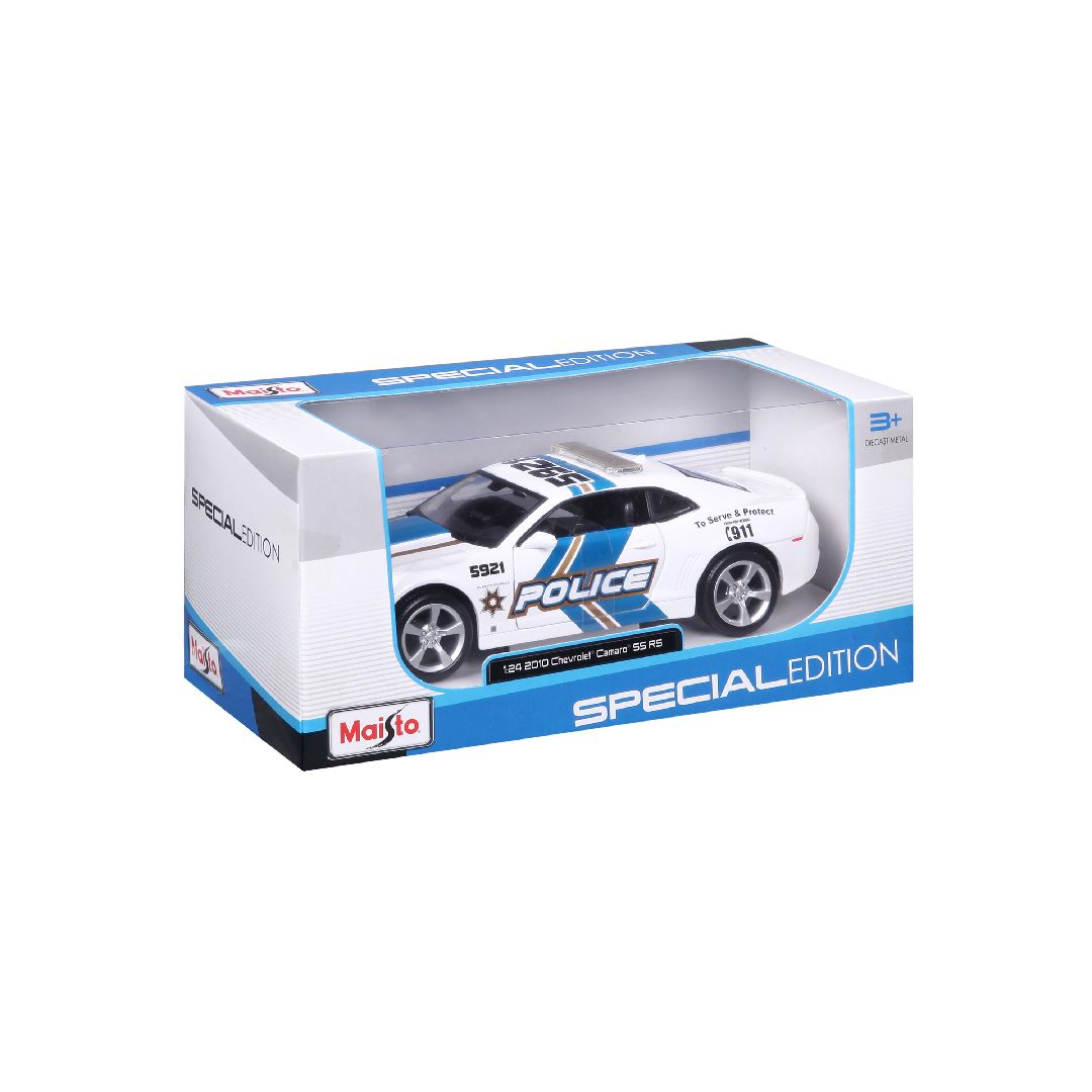 Maisto 1/24 SE 2010 Chevrolet Camaro SS Police - White