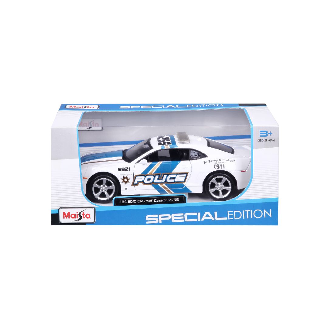 Maisto 1/24 SE 2010 Chevrolet Camaro SS Police - White
