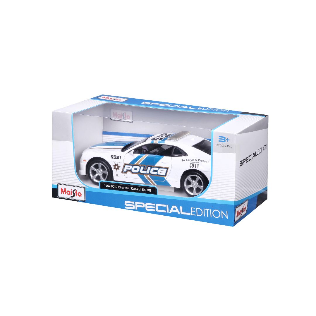 Maisto 1/24 SE 2010 Chevrolet Camaro SS Police - White