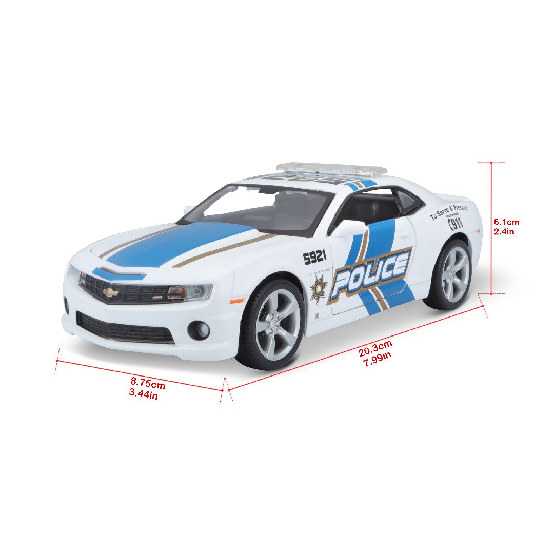 Maisto 1/24 SE 2010 Chevrolet Camaro SS Police - White