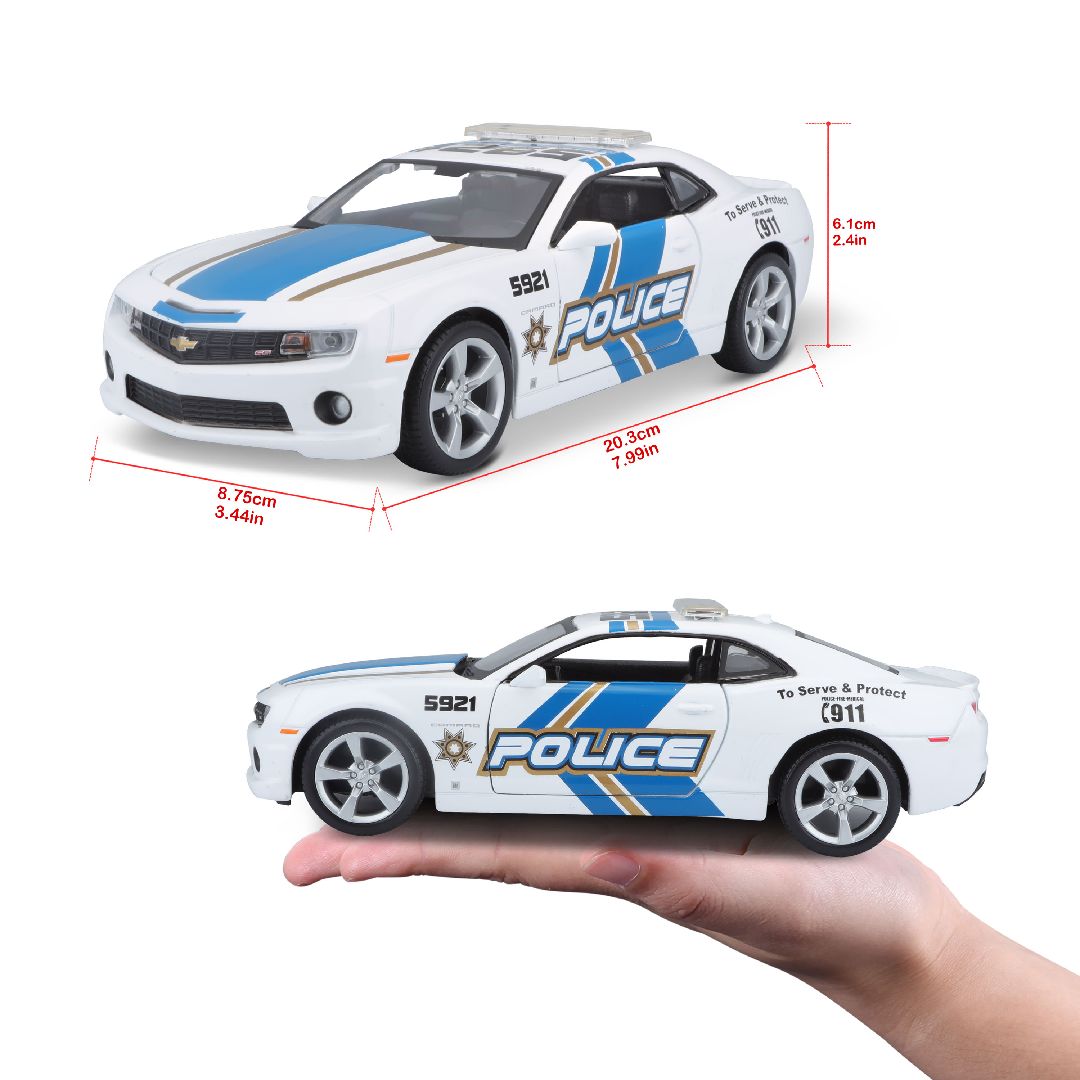 Maisto 1/24 SE 2010 Chevrolet Camaro SS Police - White