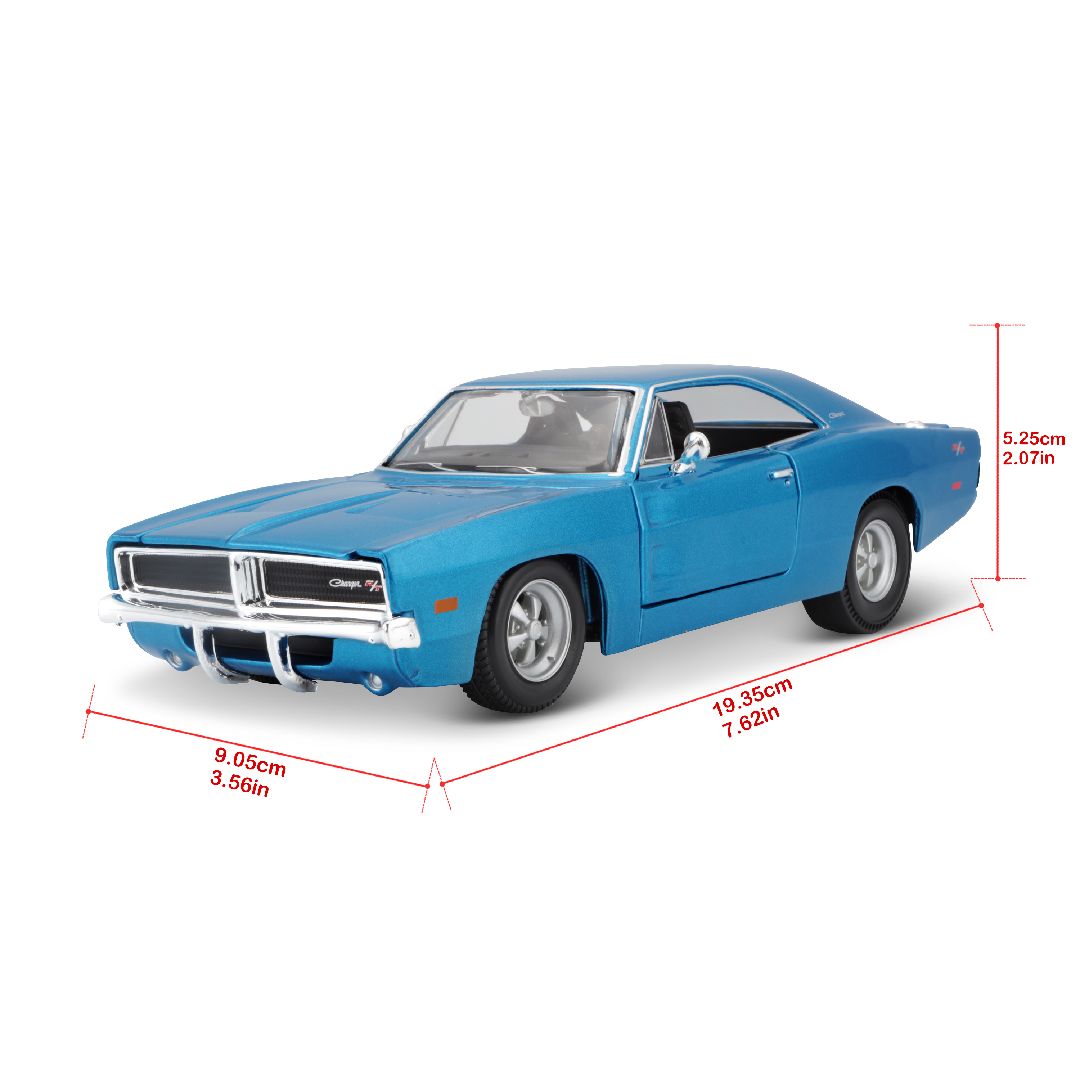 Maisto 1/25 SE 1969 Dodge Charger R/T - Metallic Blue
