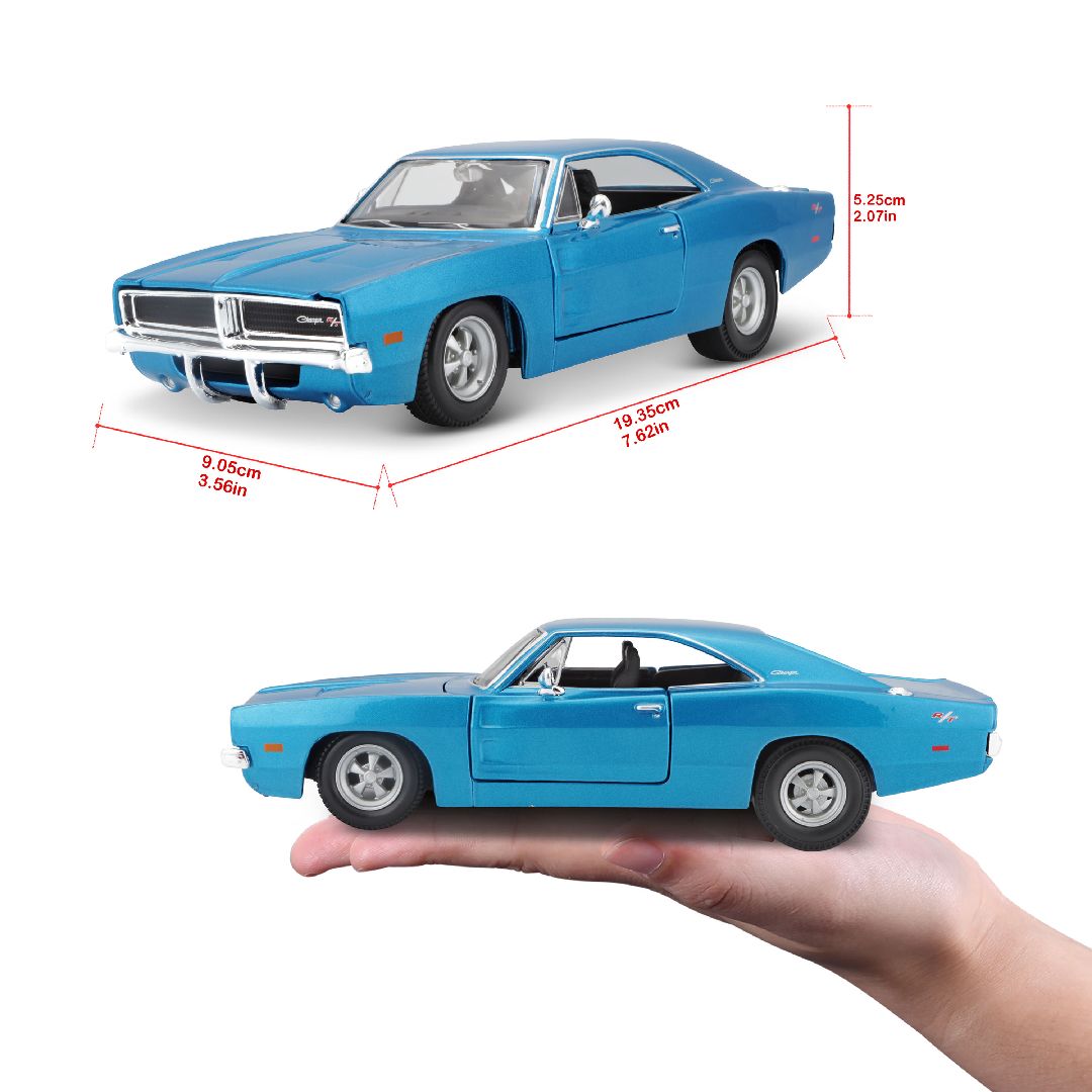 Maisto 1/25 SE 1969 Dodge Charger R/T - Metallic Blue