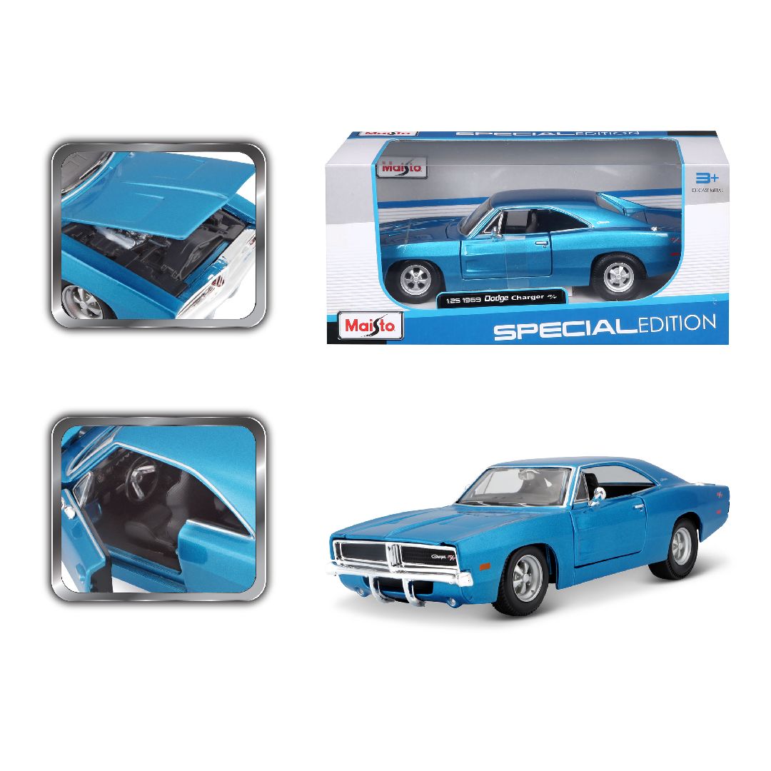Maisto 1/25 SE 1969 Dodge Charger R/T - Metallic Blue