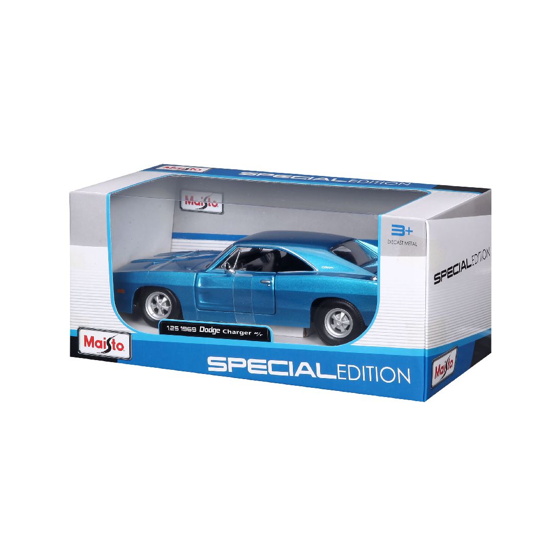 Maisto 1/25 SE 1969 Dodge Charger R/T - Metallic Blue