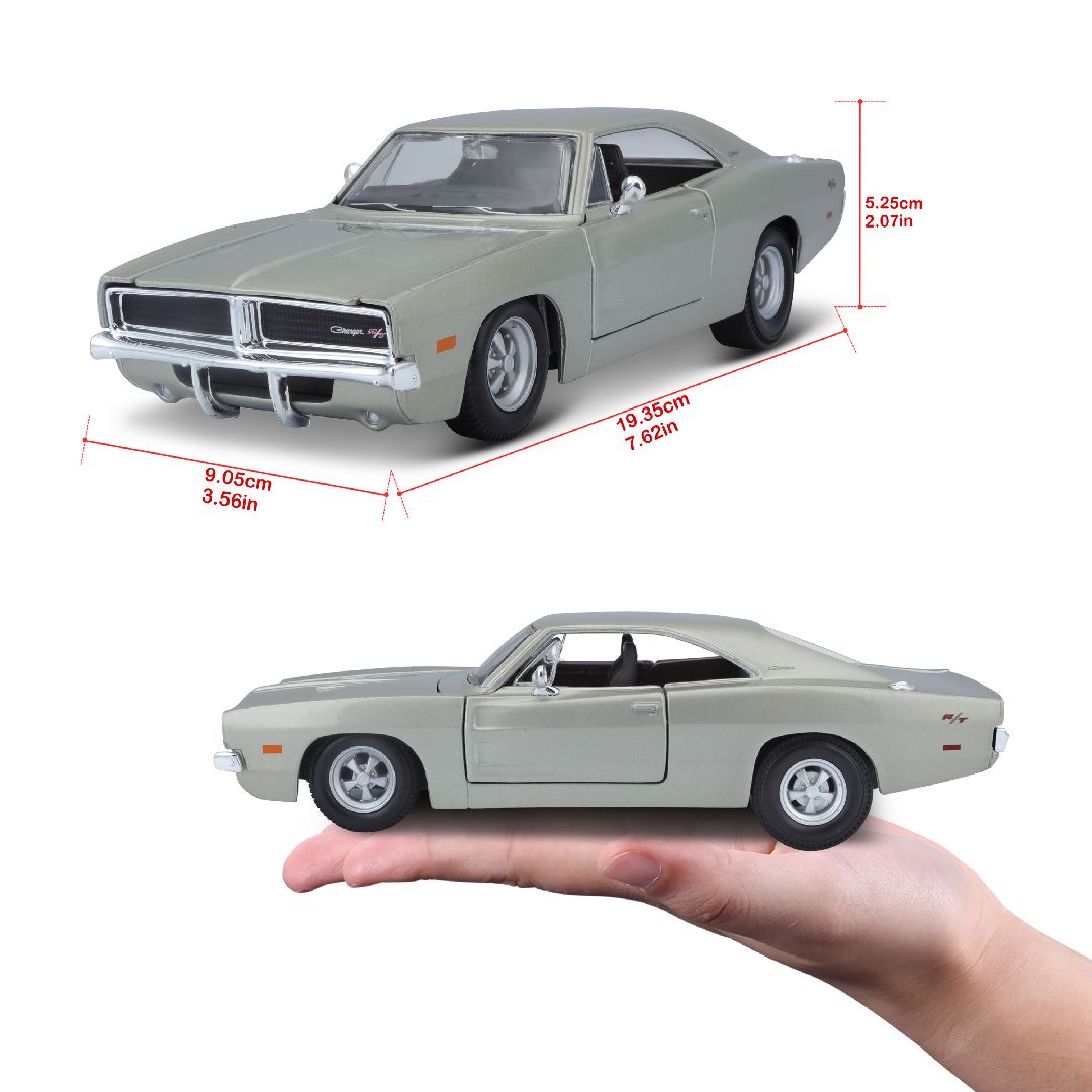 Maisto 1/25 SE 1969 Dodge Charger R/T - Silver