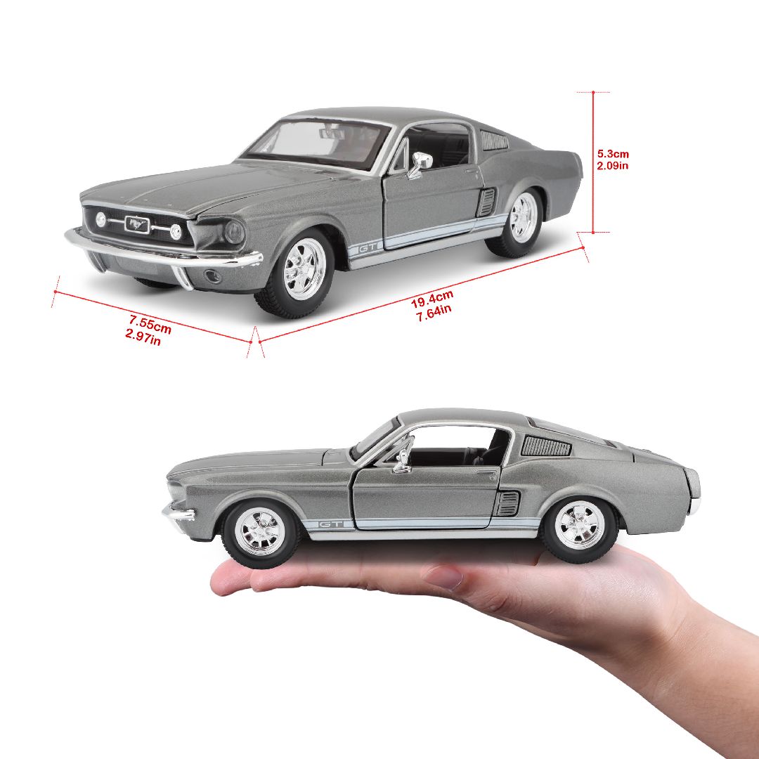 Maisto 1/24 SE 1967 Ford Mustang GT - Metallic Grey