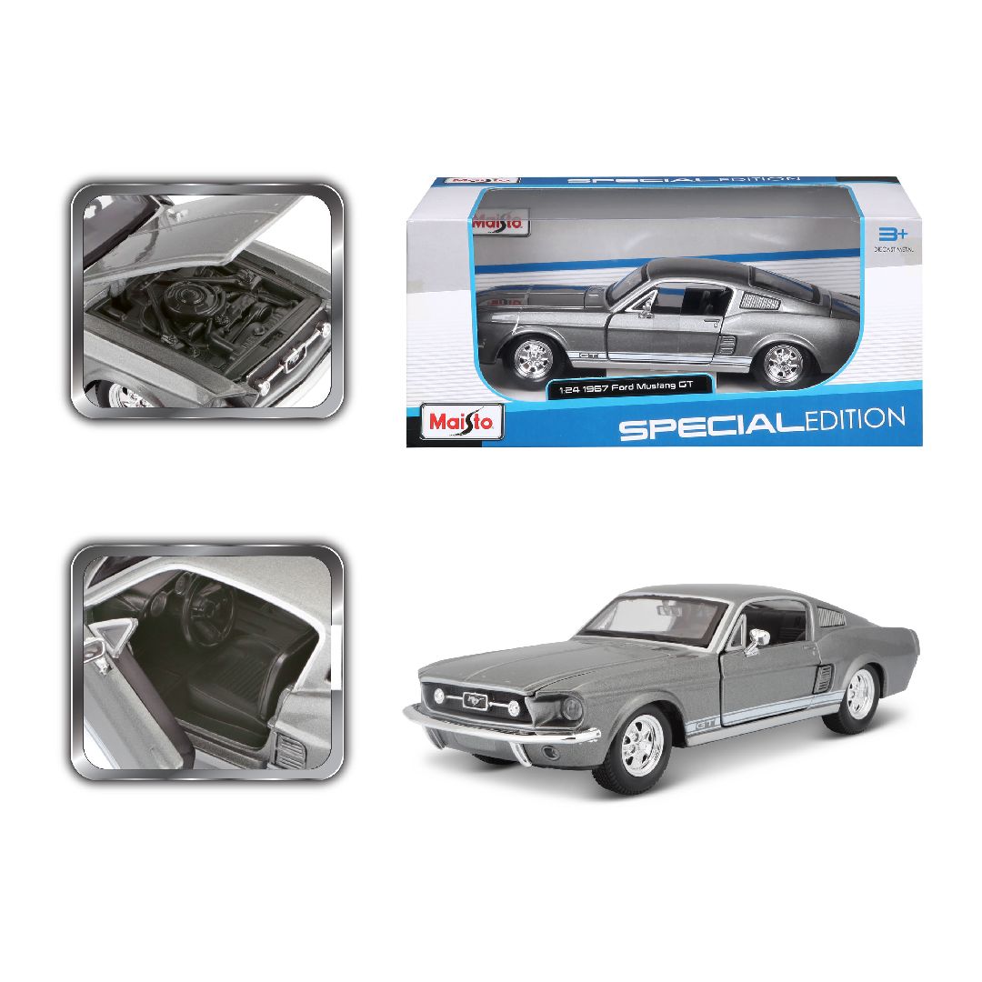 Maisto 1/24 SE 1967 Ford Mustang GT - Metallic Grey