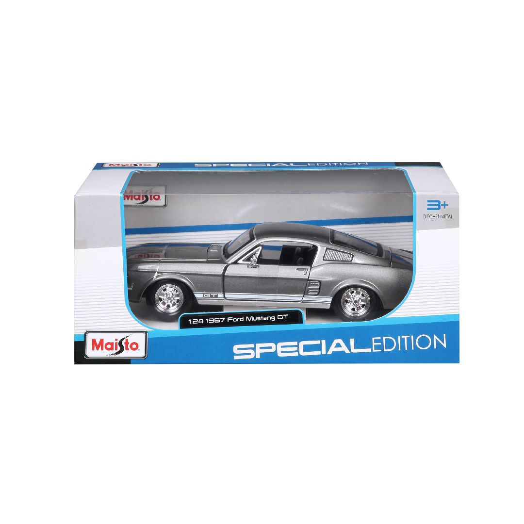 Maisto 1/24 SE 1967 Ford Mustang GT - Metallic Grey