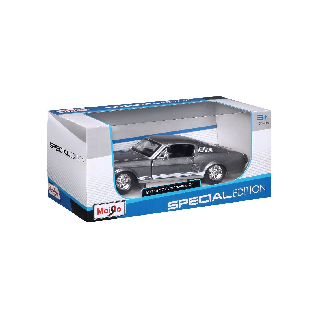 Maisto 1/24 SE 1967 Ford Mustang GT - Metallic Grey