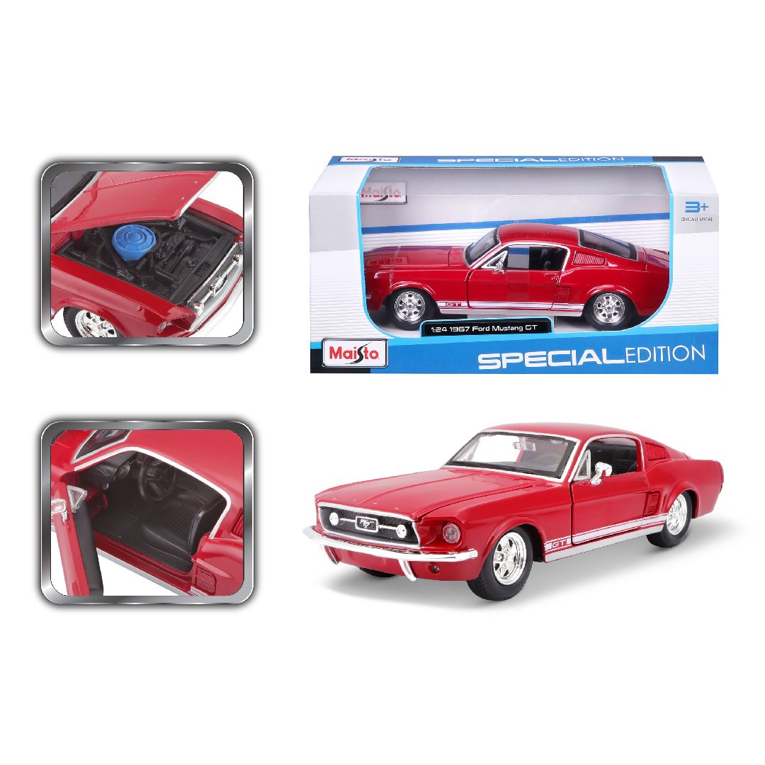 Maisto 1/24 SE 1967 Ford Mustang GT - Red