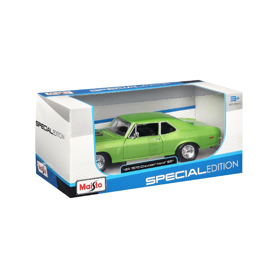 Maisto 1/24 SE 1970 Chevrolet Nova SS (Metallic Lime Green)