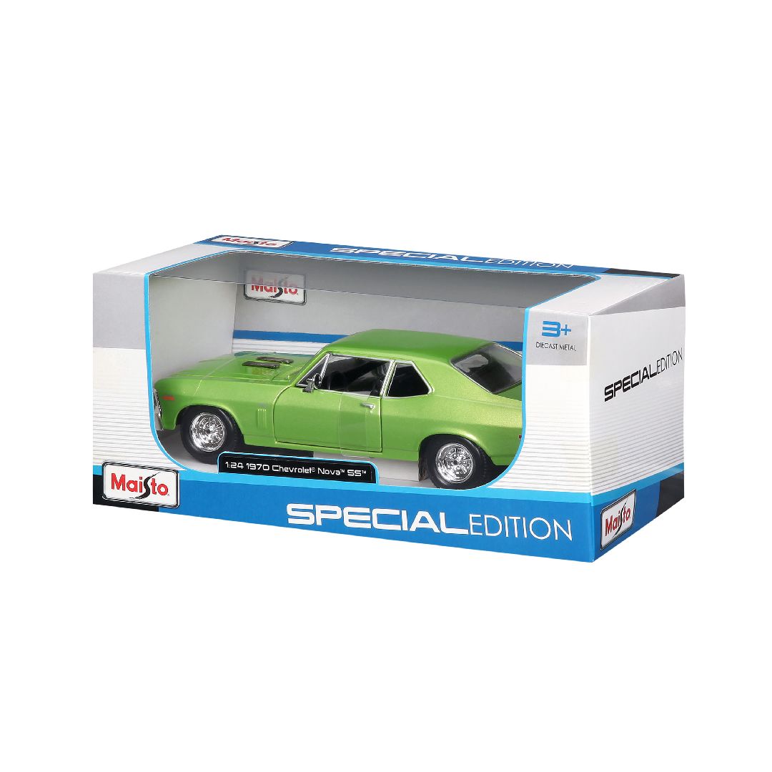 Maisto 1/24 SE 1970 Chevrolet Nova SS (Metallic Lime Green)