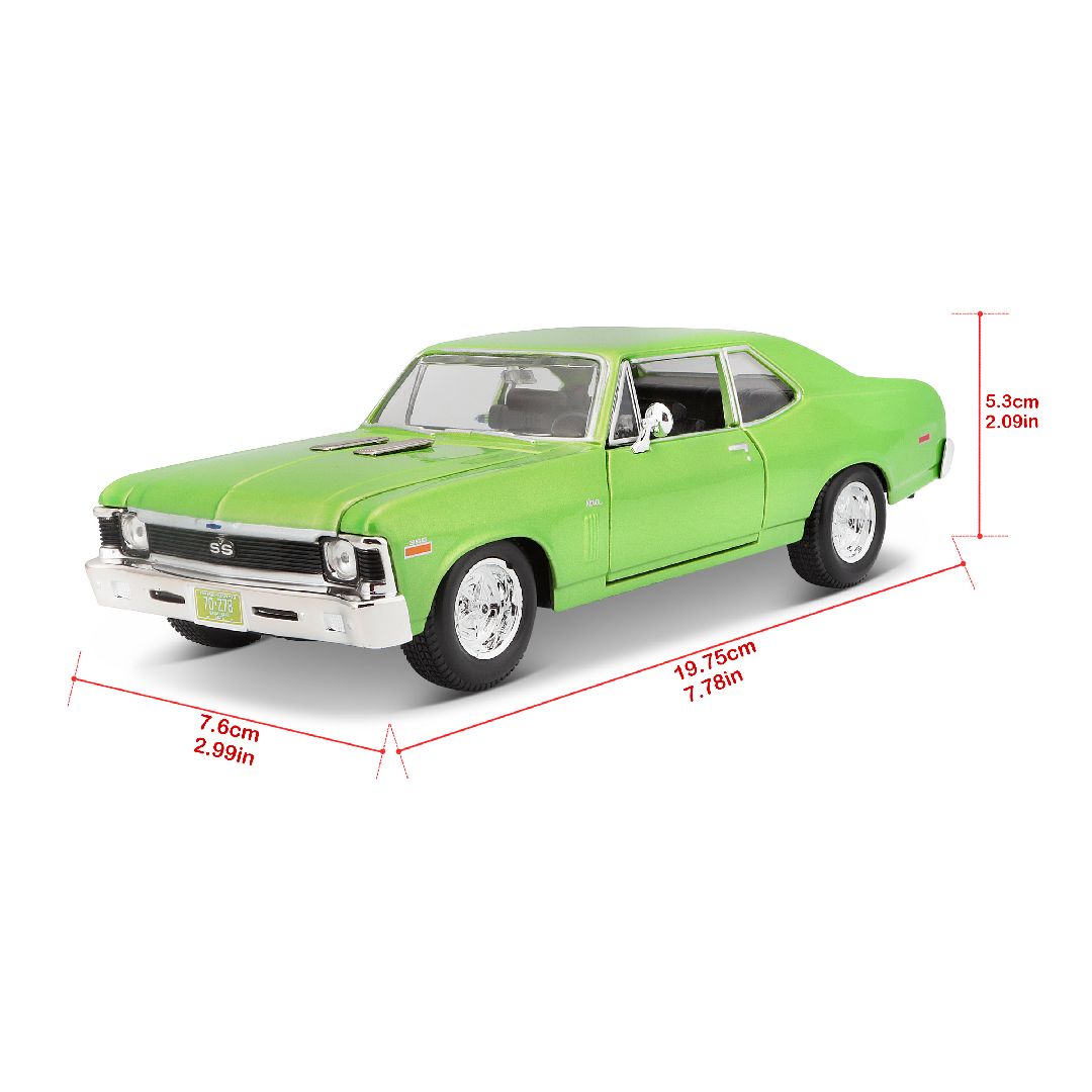 Maisto 1/24 SE 1970 Chevrolet Nova SS (Metallic Lime Green)