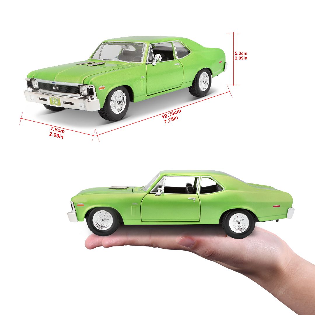 Maisto 1/24 SE 1970 Chevrolet Nova SS (Metallic Lime Green)