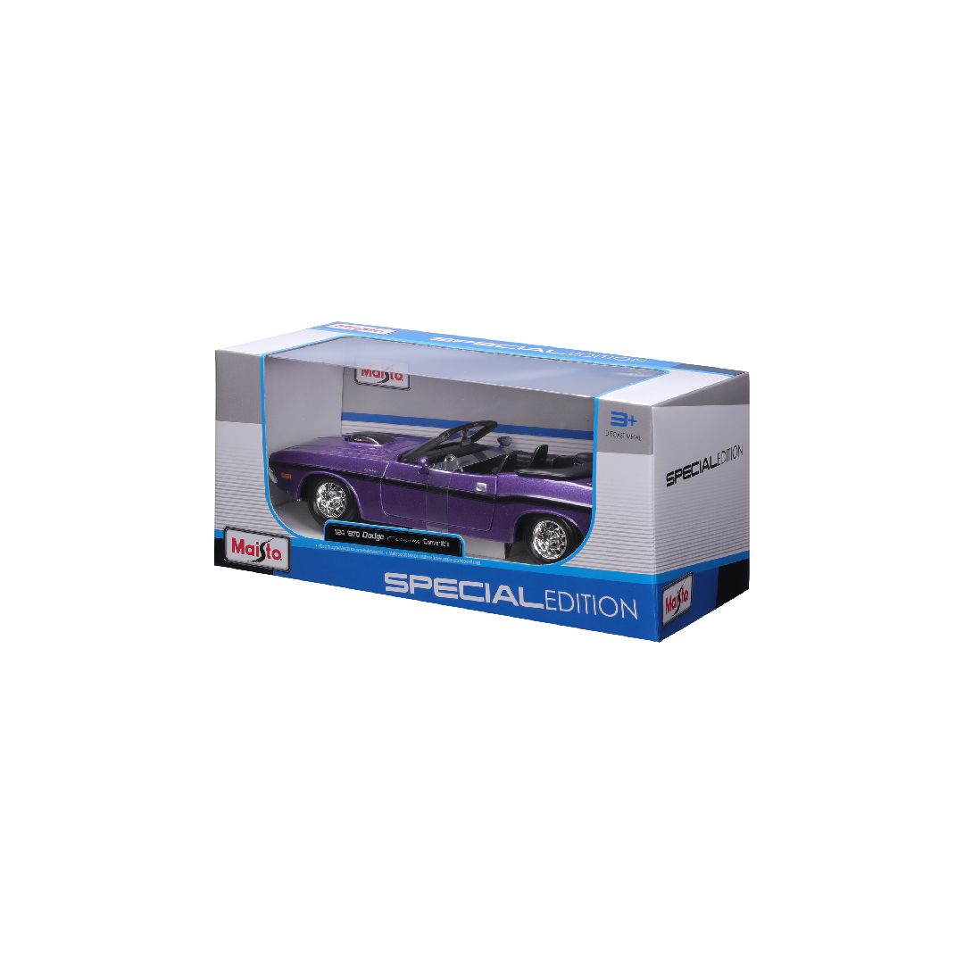 Maisto 1/24 SE 1970 Dodge Challenger R/T Convertible - Purple
