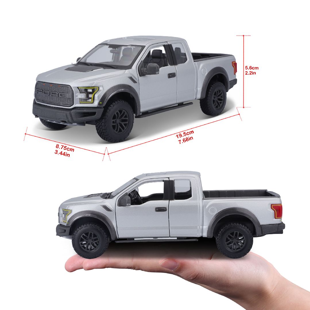 Maisto 1/24 SE Trucks 2017 Ford F150 Raptor - Metallic Grey