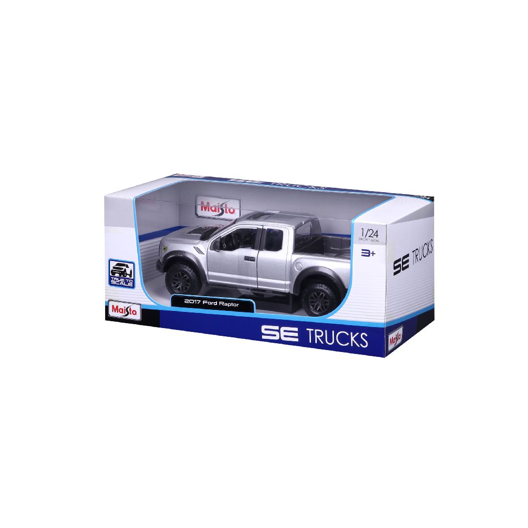 Maisto 1/24 SE Trucks 2017 Ford F150 Raptor - Metallic Grey