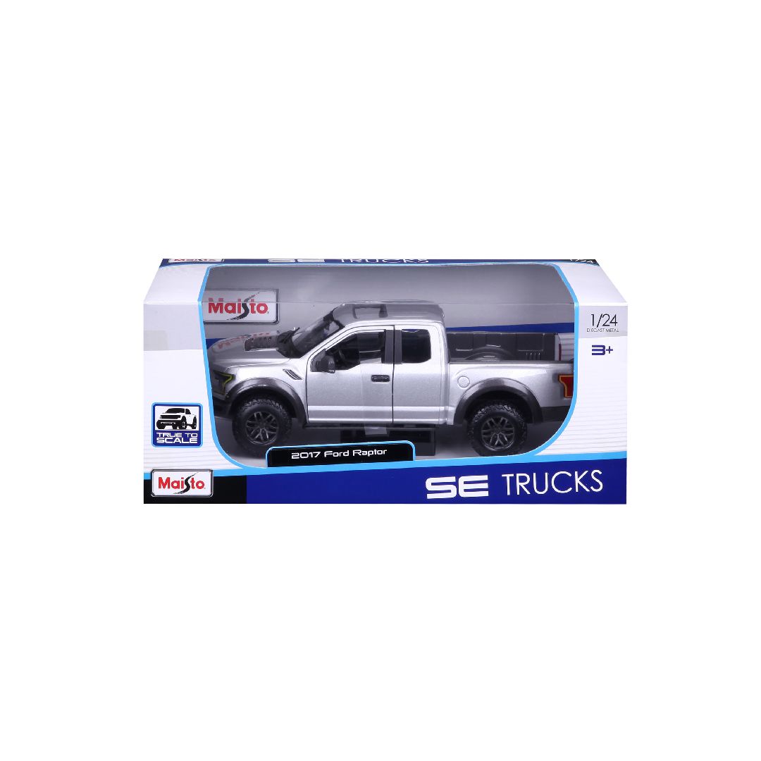 Maisto 1/24 SE Trucks 2017 Ford F150 Raptor - Metallic Grey